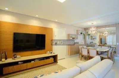 Apartamento no tatuapé para venda com 127m², 3 quartos e 3 vagas