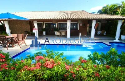 Casa de luxo em condomínio em guarajuba (monte gordo) - camaçari-ba: 5 quartos, 5 suítes, 1 sala, 5 banheiros, 1 vaga, 265m².