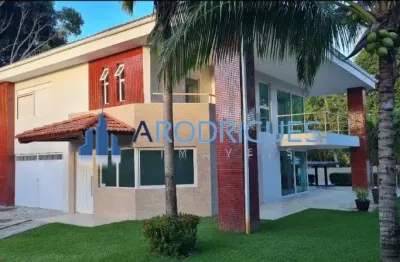 Casa em condomínio fechado com 4 quartos à venda no abrantes, camaçari  por r$ 1.800.000