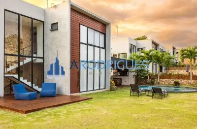 Venda de casa em condomínio de luxo na praia do forte, mata de são joão-ba - 7 quartos, 1 suíte, 2 salas, 5 vagas - 510m².
