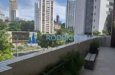 Canela - apartamento de luxo com 4 quartos, 1 suíte, 2 salas, 3 banheiros e 2 vagas de garagem - 240m² - salvador-ba
