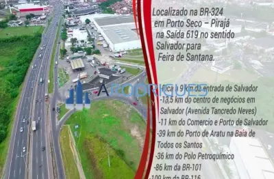 Aluguel de galpão industrial de alto padrão em salvador-ba: 3 salas, 5 banheiros, 22 vagas de garagem e 4.000m² de área - galpao porto seco piraja aluguel