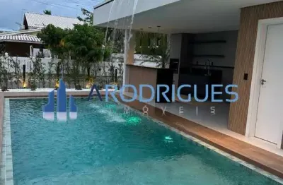 Casa de luxo em jacuípe: 5 quartos, 2 suítes, área de 420m² em condomínio exclusivo - imperdível!