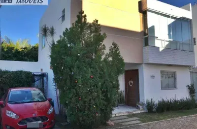Casa em condomínio para venda em lauro de freitas, buraquinho, 4 dormitórios, 3 suítes, 4 banheiros, 1 vaga