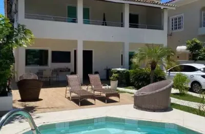 Casa em condomínio para venda em lauro de freitas, buraquinho, 6 dormitórios, 5 suítes, 6 banheiros, 2 vagas