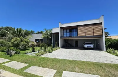 Casa em condomínio para venda em camaçari, busca vida (abrantes), 4 dormitórios, 4 suítes, 6 banheiros, 6 vagas