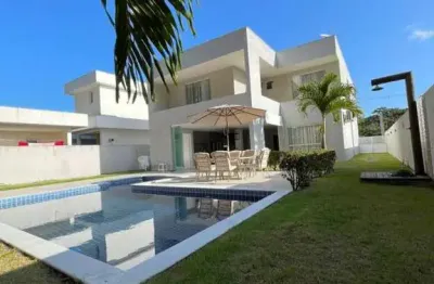 Casa em condomínio para venda em camaçari, alphaville (abrantes), 4 dormitórios, 4 suítes, 5 banheiros, 4 vagas