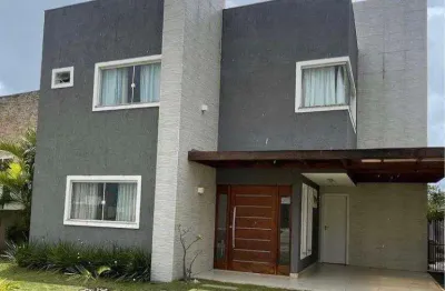 Casa em condomínio para venda em camaçari, alphaville (abrantes), 4 dormitórios, 4 suítes, 5 banheiros, 4 vagas