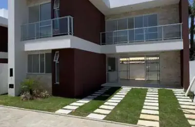 Casa em condomínio para venda em lauro de freitas, buraquinho, 4 dormitórios, 4 suítes, 5 banheiros, 2 vagas