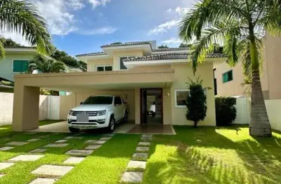 Casa em condomínio para venda em camaçari, alphaville (abrantes), 4 dormitórios, 3 suítes, 4 banheiros, 4 vagas