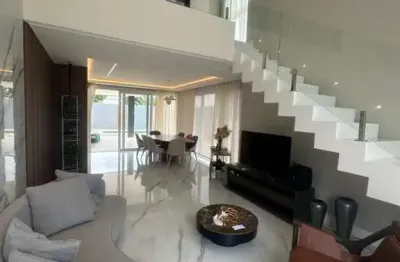 Casa em condomínio para venda em camaçari, alphaville (abrantes), 4 dormitórios, 4 suítes, 5 banheiros, 4 vagas