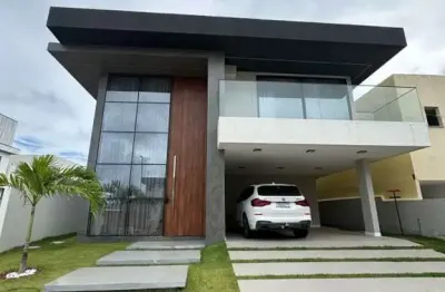Casa em condomínio para venda em lauro de freitas, buraquinho, 4 dormitórios, 4 suítes, 6 banheiros, 4 vagas