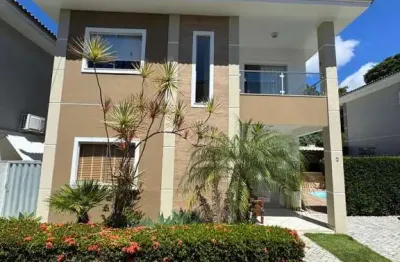 Casa em condomínio para venda em lauro de freitas, buraquinho, 4 dormitórios, 3 suítes, 5 banheiros, 2 vagas