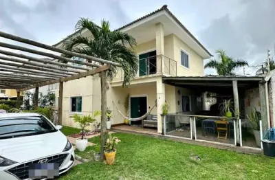 Casa em condomínio para venda em lauro de freitas, buraquinho, 4 dormitórios, 3 suítes, 4 banheiros, 2 vagas