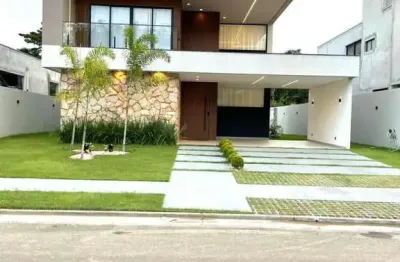 Casa em condomínio para venda em camaçari, alphaville (abrantes), 4 dormitórios, 4 suítes, 5 banheiros, 2 vagas