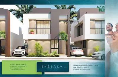 Casa em condomínio para venda em camaçari, catu de abrantes (abrantes), 3 dormitórios, 3 suítes, 4 banheiros, 2 vagas