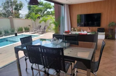 Casa em condomínio para locação em camaçari, alphaville (abrantes), 4 dormitórios, 4 suítes, 5 banheiros, 2 vagas