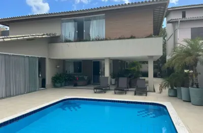 Casa em condomínio para venda em camaçari, busca vida (abrantes), 5 dormitórios, 5 suítes, 6 banheiros, 2 vagas