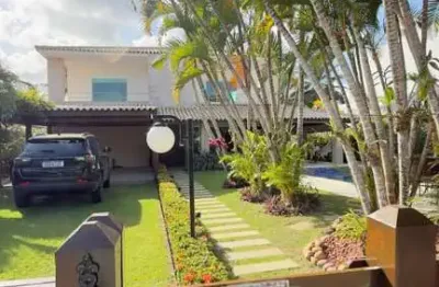 Casa em condomínio para venda em camaçari, busca vida (abrantes), 3 dormitórios, 3 suítes, 4 banheiros, 4 vagas