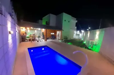 Casa em condomínio para venda em camaçari, catu de abrantes (abrantes), 4 dormitórios, 4 suítes, 5 banheiros, 2 vagas