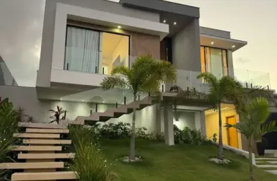 Casa em condomínio para venda em camaçari, alphaville (abrantes), 3 dormitórios, 3 suítes, 5 banheiros, 4 vagas