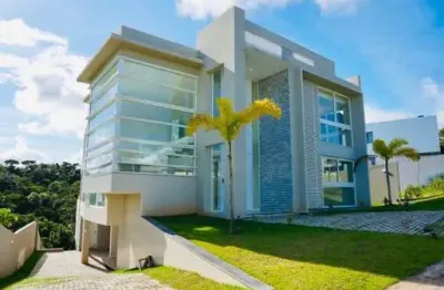 Casa em condomínio para venda em camaçari, vila de abrantes (abrantes), 4 dormitórios, 4 suítes, 6 banheiros, 4 vagas