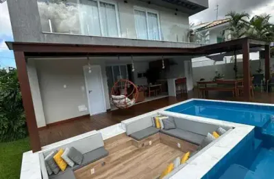 Casa em condomínio para venda em camaçari, alphaville (abrantes), 5 dormitórios, 5 suítes, 7 banheiros, 4 vagas