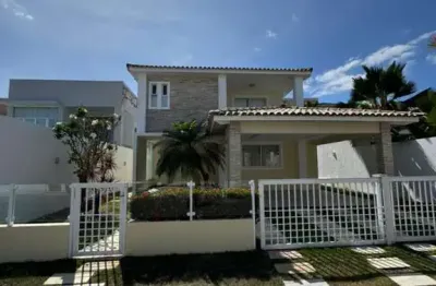 Casa em condomínio para venda em lauro de freitas, buraquinho, 5 dormitórios, 5 suítes, 6 banheiros, 4 vagas