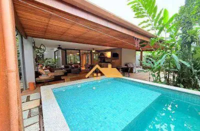 Casa com 5 dormitórios para alugar, 350 m² por r$ 34.050,00/ano - praia da baleia - são sebastião/sp