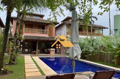 Casa com 4 dormitórios para alugar, 370 m² por r$ 40.000,00/mês - barra do una - são sebastião/sp