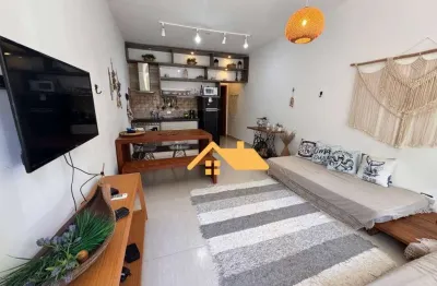 Apartamento com 1 dormitório à venda, 40 m² por r$ 580.000,00 - praia de juquehy - são sebastião/sp