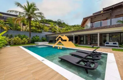 Casa com 5 dormitórios, 300 m² - venda por r$ 6.800.000,00 ou aluguel por r$ 11.500,00/dia - praia de juquehy - são sebastião/sp
