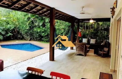 Casa com 4 dormitórios à venda, 216 m²  - praia da baleia - são sebastião/sp