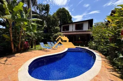 Casa com 5 dormitórios à venda, 354 m²  - praia da baleia - são sebastião/sp