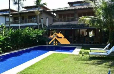 Casa com 5 dormitórios para alugar, 370 m² por r$ 40.000,00/mês - barra do una - são sebastião/sp