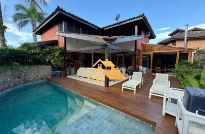 Casa com 4 dormitórios, 270 m² - venda por r$ 5.000.000,00 ou aluguel por r$ 25.000,00/mês - barra do una - são sebastião/sp