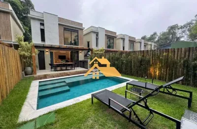 Casa com 4 dormitórios, 220 m² - venda por r$ 4.100.000 ou aluguel por r$ 18.000/mês - praia de juquehy - são sebastião/sp
