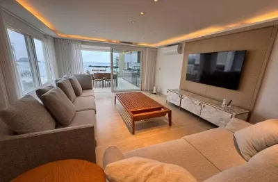 Apartamento duplex com 4 dormitórios, 300 m² - venda por r$ 9.500.000,00 ou aluguel por r$ 13.201,00/dia - praia de juquehy - são sebastião/sp