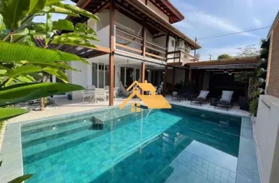 Sobrado com 6 dormitórios frente ao mar à venda, 476 m² por r$ 7.300.000 - camburizinho - são sebastião/sp