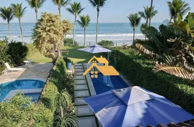 Casa frente ao mar,  com 4 dormitórios à venda, 345 m² por r$ 8.500.000 - camburizinho - são sebastião/sp