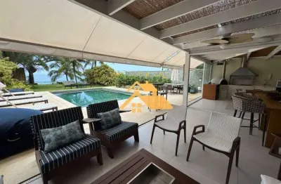 Sobrado  frente ao mar, com 5 dormitórios, 350 m² - venda por r$ 12.500.000 ou aluguel por r$ 13.500/dia - praia de maresias - são sebastião/sp