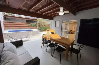 Sobrado com 4 dormitórios para alugar, 200 m² por r$ 11.250,01/mês - praia de camburi - são sebastião/sp