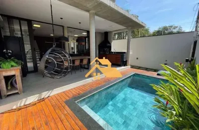 Casa com 3 dormitórios para alugar, 170 m² por r$ 18.000/mês - praia de juquehy - são sebastião/sp