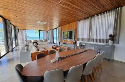 Casa frente ao mar com 6 dormitórios, praia da baleia - são sebastião/sp