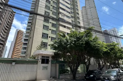 Apartamento com 3 quartos + dependência de empregada próximo ao coco bambu da avenida beira mar
