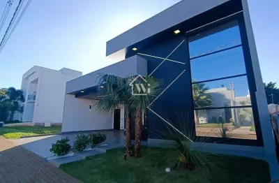 Casa à venda no condomínio ouro verde, alto padrão, design diferenciado, piscina aquecida com ilha,