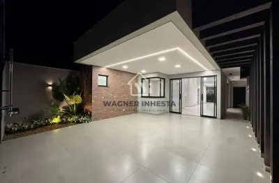 Casa nova à venda, acabemento fino no Jardim Oriental, Maringá, PR