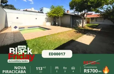 Casa com 2 quartos à venda no Nova Piracicaba, Piracicaba 