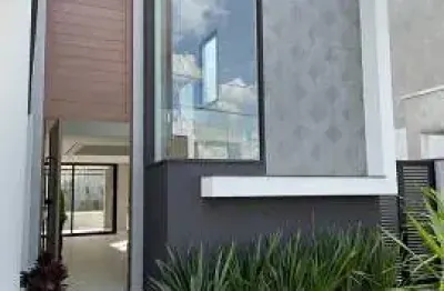 Linda casa no condomínio veredas sobrado para venda tem 266 m² com 4 suítes piscina e churrasqueira
