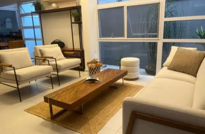 Maravilhoso sobrado mobiliado  no condomínio toscana na vila oliveira para venda com 242 m² 3 suítes e gourmet